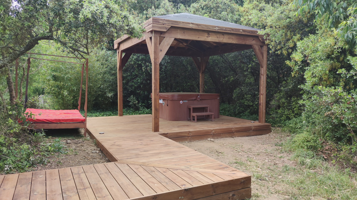 terrasse et paillote maureillas